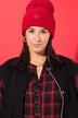 Beanie, Mütze, Rippstrick, Patch, Unisex