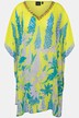 Tunique oversized, imprimé lupins. Décolleté en V et manches courtes.
