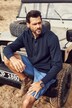 Mikina s kapucí FLEXNAMIC®, tepláková, krátký zip, do 8XL
