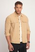 STHUGE hørmixskjorte, overshirt, langærmet, kentkrave, op til 8 XL
