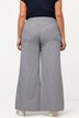Eco Cotton Wide Leg Button Detail Pinstripe Palazzo Pants