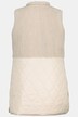 Vendbar vest, vatteret/patchlook, ståkrave, ærmeløs