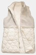 Vendbar vest, vatteret/patchlook, ståkrave, ærmeløs