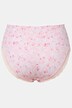 Culotte midi à imprimé floral et ourlet en dentelle