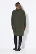 Gebreide mini-jurk, oversized, colkraag, lange mouw