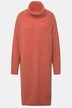 Strikket minikjole, oversized, rullekrage, lange ermer