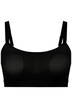 Bustier, pás pod prsy s nápisem, síťovina