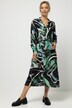 Kleid, Identity, Zebramuster, Hemdkragen, Langarm