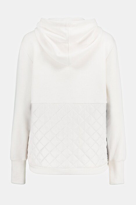 Hoodie, Sweat mit Stepp, Kapuze, Langarm