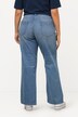 jeans Mary, wijde, rechte pijpen, lange splitten