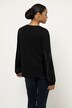 Shirt, plissierter Langarm, Rundhals