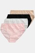 Slip midi in confezione da quattro con righe in mesh