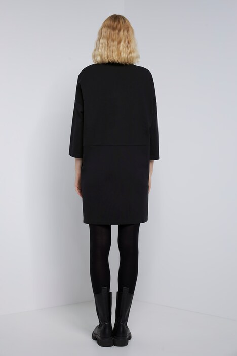Kleid, Identity, Quernaht, Polokragen, Langarm