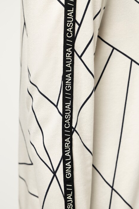 Shirt, grafisches Muster, Rundhals, Langarm