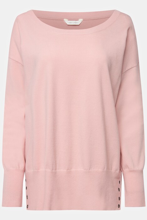 Pullover, Rundhals, Langarm, weicher Feinstrick