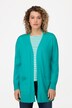 Strickjacke, lange, offene Form, Langarm