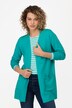 Strickjacke, lange, offene Form, Langarm
