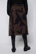 Faltenrock Identity, Chiffon, Elastikbund, Komplettfutter