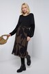 Faltenrock Identity, Chiffon, Elastikbund, Komplettfutter