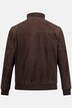 JP1880 Lederjacke, Veloursleder, Stehkragen, Knopfleiste, bis 7 XL