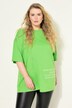 T-skjorte, oversized, skrift-print, rund hals, korte ermer