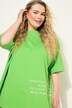 T-skjorte, oversized, skrift-print, rund hals, korte ermer