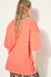 T-skjorte, oversized, skrift-print, rund hals, korte ermer