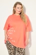 T-skjorte, oversized, skrift-print, rund hals, korte ermer