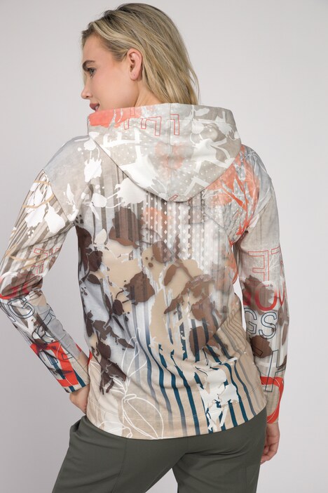 Hoodie Identity, Sweater, Allover Print, Kapuze, Langarm