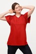 T-shirt, A-lijn, V-hals, korte mouwen, biologisch katoen