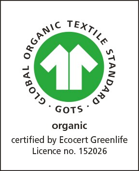 T-shirt di cotone biologico con scollatura a V e maniche a 3/4 a pipistrello