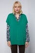 Pullunder, Oversized, V-Ausschnitt, Seitenschlitze