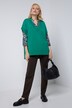 Pullunder, Oversized, V-Ausschnitt, Seitenschlitze