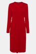 Midikleid, Feinstrick, V-Ausschnitt, Faltenrock, Langarm