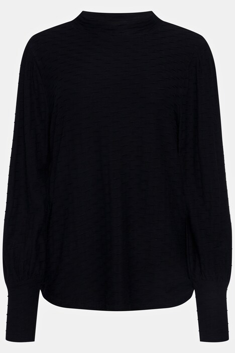 Shirt, Identity, Strukturjersey, Stehkragen, Langarm