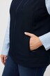 Softshell-vest med fleecefor, 2-vejs-lynlås, ståkrave