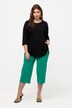 Jupe-culotte, Point de Rome, passepoils, ceinture élastique, longueur au mollet