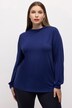 T-shirt, coutures décoratives, col montant, manches longues