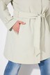 Trenchcoat, A-linje, skjortekrage, knytebelte