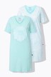 2 Pack Cotton Sleep Tees - Light Blue