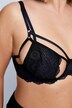 Soutien-gorge à armatures, bandes fantaisie et dentelle