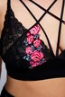 Bralette, détails brodés