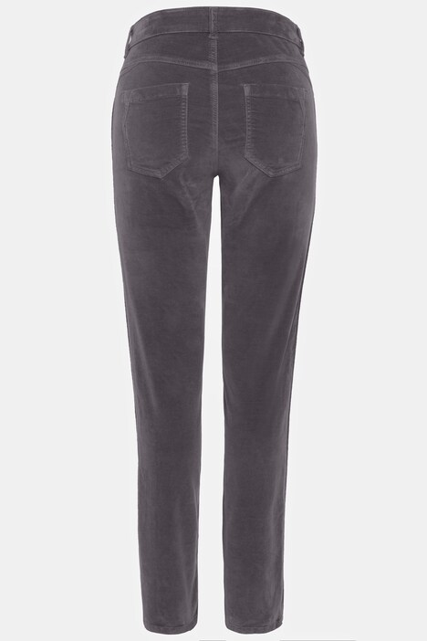 Samthose Tina, Biesen, gerades Bein, 5-Pocket-Form