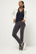 Samthose Tina, Biesen, gerades Bein, 5-Pocket-Form