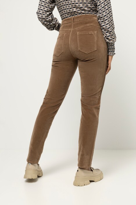 Samthose Tina, Biesen, gerades Bein, 5-Pocket-Form