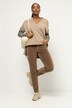 Samthose Tina, Biesen, gerades Bein, 5-Pocket-Form