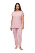 Pyžamo, krajka, výstřih do V, krátké rukávy