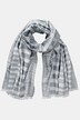 Foulard. Tissu texturé rayé, effet métallisé