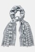 Foulard. Tissu texturé rayé, effet métallisé