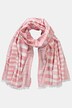 Foulard. Tissu texturé rayé, effet métallisé